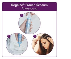 REGAINE Espuma Feminina 50 mg/g, 2X60 g
