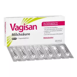 VAGISAN Supositórios vaginais com ácido lático, 7 horas