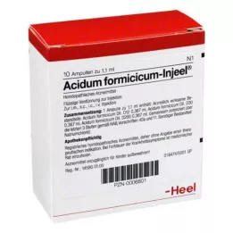 ACIDUM FORMICICUM INJEEL Ampolas, 10 unidades
