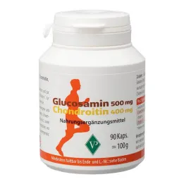 Glucosamina 500 mg + Condroitina 400 mg cápsulas, 90 unid