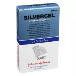 SILVERCEL Curativo de hidroalginato 5x5 cm, 10 unidades