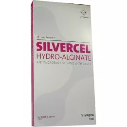 SILVERCEL Curativo de hidroalginato 10x20 cm, 5 peças