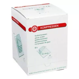 MULLKOMPRESSEN 10x10 cm estéril 32-fold, 8X5 pcs