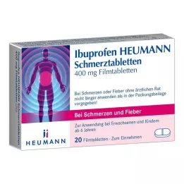 IBUPROFEN Comprimidos para dor Heumann 400 mg, 20 unidades