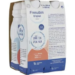 FRESUBIN ORIGINAL DRINK Garrafa de pêssego, 4X200 ml