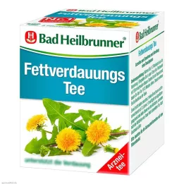 BAD HEILBRUNNER Sacos de filtro para chá de digestão de gordura, 8X1,8 g