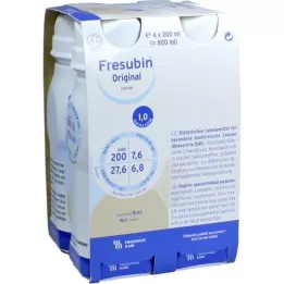 FRESUBIN ORIGINAL DRINK Garrafa para beber nozes, 4X200 ml