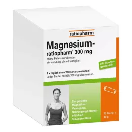 MAGNESIUM-RATIOPHARM 300 mg Micro-Pellets com Granulados, 40 unidades