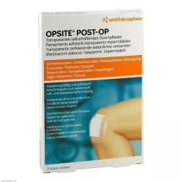 OPSITE Post-OP Atadura 8,5x9,5 cm, 5 peças