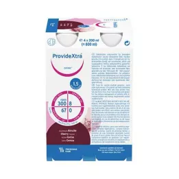 PROVIDE Garrafa Xtra Drink Cereja, 4X200 ml