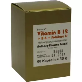 VITAMIN B12+B6+Ácido Fólico Complexo N Cápsulas, 60 pcs
