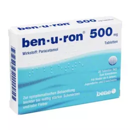 BEN-U-RON comprimidos de 500 mg, 20 unidades