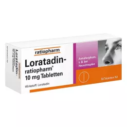 LORATADIN-ratiopharm 10 mg comprimidos, 50 unidades