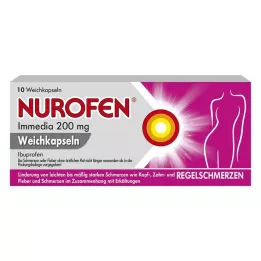 NUROFEN Cápsulas moles Immedia 200 mg, 10 unidades