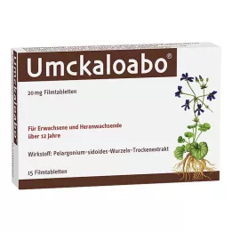 UMCKALOABO Comprimidos revestidos por película de 20 mg, 15 unidades
