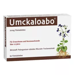 UMCKALOABO Comprimidos revestidos por película de 20 mg, 60 unidades