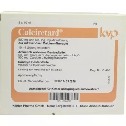 CALCIRETARD Ampolas, 5X10 ml