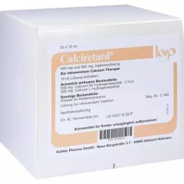CALCIRETARD Ampolas, 25X10 ml