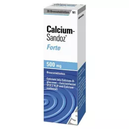 CALCIUM SANDOZ comprimidos efervescentes fortes, 20 unidades