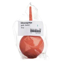 Seringa auricular grande 90 g de borracha, 1 un