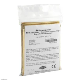 Manta de resgate carro ouro / prata, 1 un