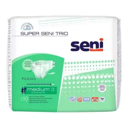 SUPER SENI Trio cuecas para incontinência tamanho 2 M, 10 peças