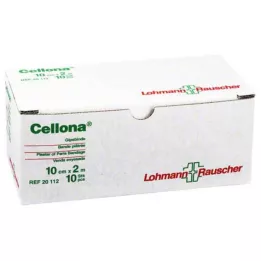CELLONA Bandagens de gesso 10 cm x 2 m, 10 unidades