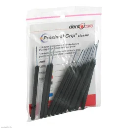 Escova interdental Proximal Grip xx-fine preta, 12 peças