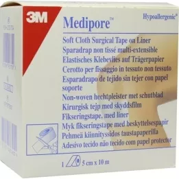 MEDIPORE Velo de fixação hipoalergênico.5cmx10m 2991NP-1, 1 un