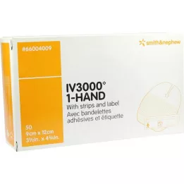 OPSITE IV 3000 9x12 cm fixação de cânula transparente, 50 pcs