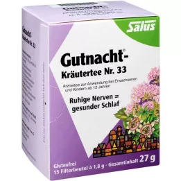GUTNACHT Chá de ervas No.33 Salus sacos de filtro, 15 pcs