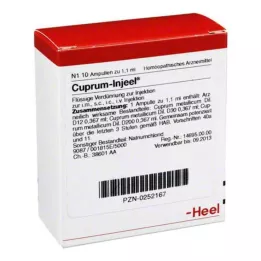 CUPRUM INJEEL Ampolas, 10 unidades