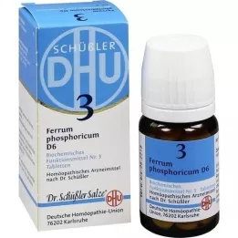 BIOCHEMIE DHU 3 Ferrum phosphoricum D 6 comprimidos, 80 unidades