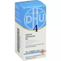 BIOCHEMIE DHU 4 comprimidos de clorato de potássio D 3, 80 unidades