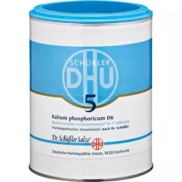 BIOCHEMIE DHU 5 comprimidos de Kalium phosphoricum D 6, 1000 unidades