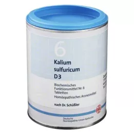 BIOCHEMIE DHU 6 comprimidos de Kalium sulfuricum D 3, 1000 unidades