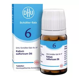 BIOCHEMIE DHU 6 comprimidos de Kalium sulfuricum D 6, 80 unidades