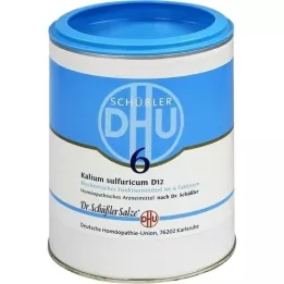 BIOCHEMIE DHU 6 comprimidos de sulfuricum de potássio D 12, 1000 peças