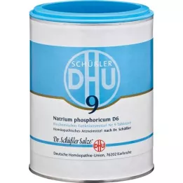 BIOCHEMIE DHU 9 Natrium phosphoricum D 6 comprimidos, 1000 unidades