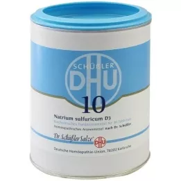 BIOCHEMIE DHU 10 comprimidos de Natrum sulfuricum D 3, 1000 unidades