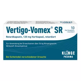 VERTIGO-VOMEX SR Cápsulas de liberação sustentada, 10 unidades