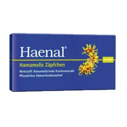 HAENAL Supositórios de Hamamelis, 10 unidades