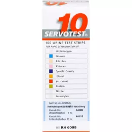 SERVO 10 tiras de teste, 100 peças