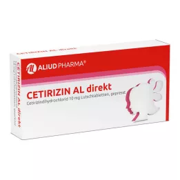 CETIRIZIN AL pastilhas diretas, 7 pcs