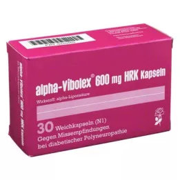 ALPHA VIBOLEX 600 mg HRK cápsulas moles, 30 unidades