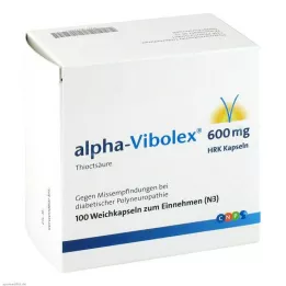 ALPHA VIBOLEX 600 mg HRK cápsulas moles, 100 unidades