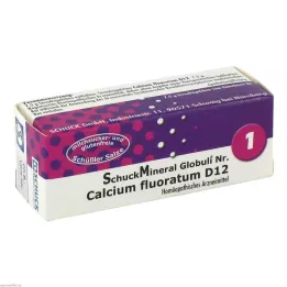SCHUCKMINERAL Glóbulos 1 Cálcio fluoratum D12, 7,5 g