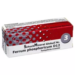 SCHUCKMINERAL Glóbulos 3 Ferrum fosforicum D12, 7,5 g
