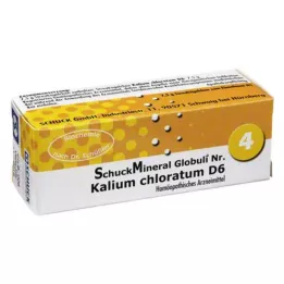 SCHUCKMINERAL Glóbulos 4 clorato de potássio D6, 7,5 g