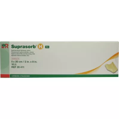 SUPRASORB H Hydrocoll.Verb.fino 5x20 cm, 10 unid SUPRASORB H Hydrocoll.Verb.fino 5x20 cm, 10 unid